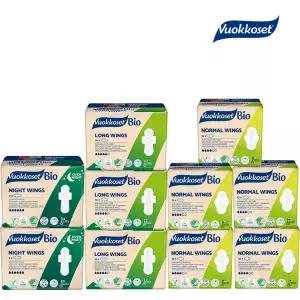 뷰코셋 NEW 유기농 순면 생리대 혼합 10팩 노말윙5+롱윙3+나이트윙2