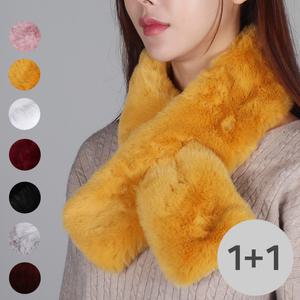 NEW 신상 2장 더욱 두꺼워진 신상 페이크퍼 토끼털 목도리