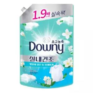 다우니 섬유유연제 실내건조 프레시클린 리필1.35X2개