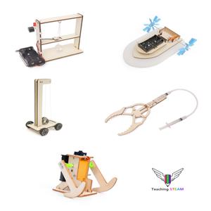 티칭스팀 STEAM  줄타기 로봇 만들기 J-17 과학 DIY 오토마타