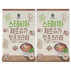맥널티 스테비아 제로슈가 핫초코라떼 450g (15g x 30개입) 2곽