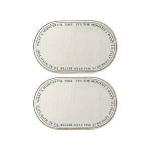 모던하우스 레터링 오벌, 발매트, 41x65, 2개