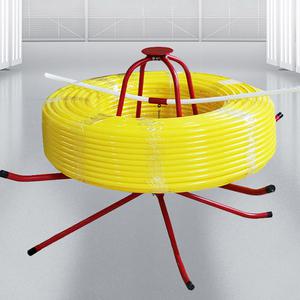 엑셀파이프 바닥 난방 파이프 공사 케이블 호스 풀림장치 포설기 엑셀 풀림기