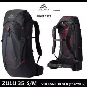 [롯데백화점]그레고리 [레인커버증정] 줄루 35 리터 S/M 사이즈 VOLCANIC BLACK [44J29039] 남성배낭