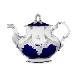 [마이센]비폼 플라워 플래티넘 티팟