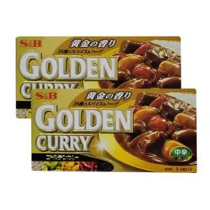 일본카레 에스비 골든카레 중간매운맛 2개 고형카레 커리