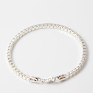 차차실버 박스체인 탁재훈팔찌 3mm 4mm 순은팔찌 남자 여자 925실버 남여 커플 생일 연예인