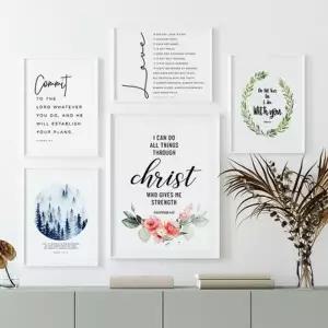 [텐바이텐]성경 액자 교회 말씀 포스터 모음