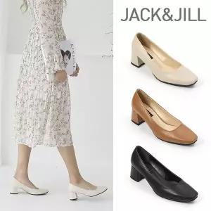 [잭앤질] 스퀘어 통굽 펌프스(JA0Z151)