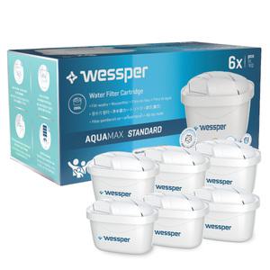 웨스퍼 아쿠아맥스 브리타 정수기 호환 필터 6개