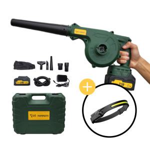 농사친구 맘모스 전동 무선 송풍기 21V 충전 세차 낙엽 대포 눈청소기 제설 블로워