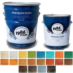 1986 천연 오일스테인 4L 10L 18L 오일스텐 목재용 테라스 나무 데크 방부목 페인트