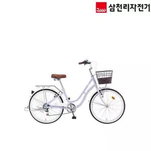 2026 삼천리 레스포 24 프림로즈 -완조립- 클래식 시티형 여성용 바구니자전거