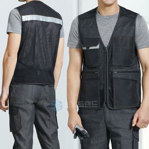 지벤 여름 춘추 조끼 작업복 ZB-V2321