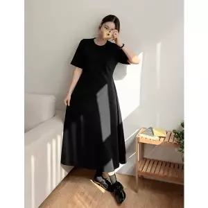 [공구우먼] [제작] 츠니미 플레어 롱 원피스 74423 빅사이즈 여성의류