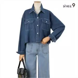 [하프클럽/]절크 크롭 청남방