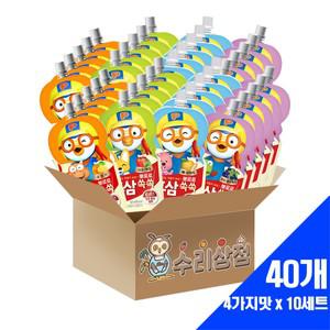 팔도 뽀로로 홍삼쏙쏙 100ml 4가지맛 x 10세트 (40개)