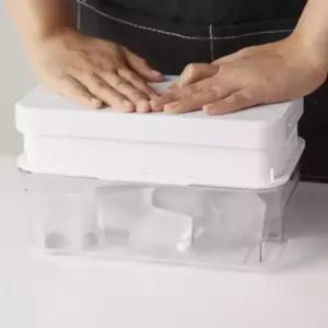 하우심플 자이언트 얼음트레이 8구 1단 원터치 실리콘 아이스 얼음틀 보관통