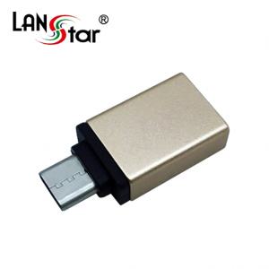 랜스타 LS-U30F-C31M-G USB 3.1 OTG 젠더 Type C/M-USB - 3.0 A/F 골드메탈