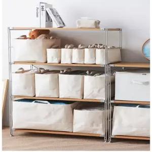 리블리홈 패브릭 리빙박스 의류 수납합 천가방 방수 보관함 부직포리빙가방