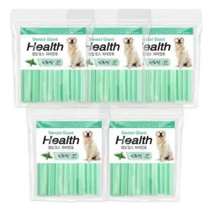 덴탈헬스플러스 자이언트 민트맛 260g 5개묶음 대형견 개껌