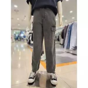 [소이] 주니어 세이브존01 여름 공용 카고 스트레이트 밴딩 그레이진 24m5234 (S16013845)