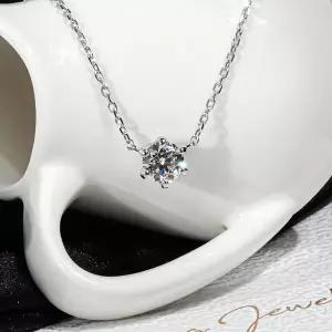 [샤밍주얼리]5부 다이아 목걸이 천연 우신 F VVS1 VG 6프롱 샤이니 프로포즈 결혼 기념일 선물