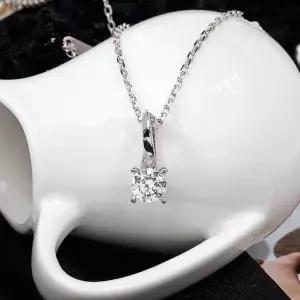 [샤밍주얼리]5부 다이아 목걸이 천연 우신 G VVS1 GIA 샤인 키스미 프로포즈 결혼 기념일 선물