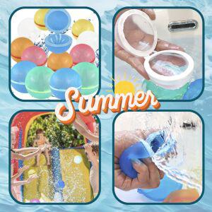 자석 실리콘 물풍선 재사용가능 물폭탄 물놀이공 캐치볼 KC인증 워터밤 워터팡 실리콘물풍선