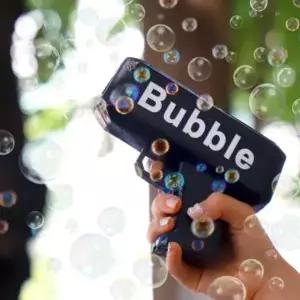 버블 비눗방울 머니건 권총  블랙