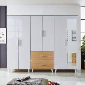 [신세계라이브쇼핑][동서가구] 라미 2400 2단 서랍 거울 옷장 세트 DF923450