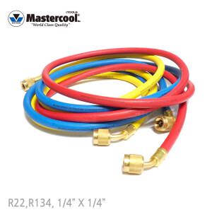 MASTERCOOL 마스터쿨 구냉매용게이지호스 R22 R134 R404 고압 구냉매호스 매니폴드