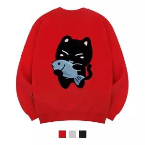 [엘라모] 3M 피쉬앤캣 맨투맨 남녀공용 빅사이즈 S~4XL