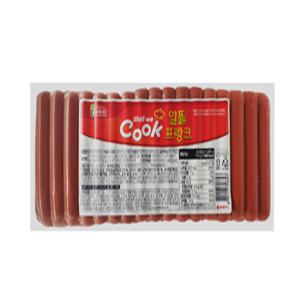 롯데 알뜰 후랑크소세지 1kgx10개 박스 핫도그 소시지 프랑크