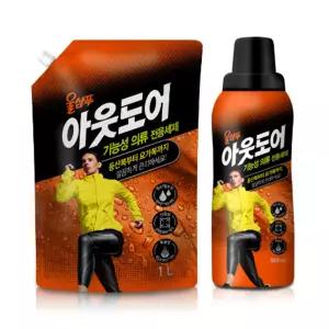 애경산업 울샴푸 아웃도어 800ml 용기/1L 리필 액체형 기능성 전용 세탁세제 요가복/수영복/등산복용
