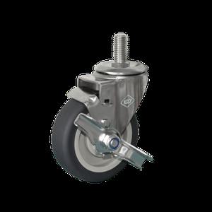 경량용스텐캐스터 4인치 회색우레탄바퀴 올스텐캐스터 KCCY 2040 PB SUS SRS GRAY