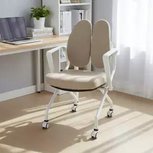 피치트렌디 더블백 체어 접이식 회의실 회의용 의자 학원 독서실 접는 회의의자