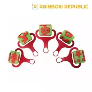 EVA 대형 롤러 성탄절/롤러도장/잉크패드/무늬롤러/도장/스펀지/스탬프/공예/미술/놀이/색칠/놀잇감/꾸미기