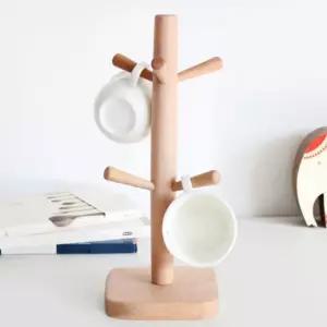 네이처 원목 컵걸이/컵/걸이/건조대/정리대/거치대/정리/꽂이/주방/머그컵/인테리어/스탠드/우드/젖병