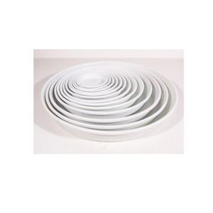 접시스타일원형화분받침대(흰색) 7호 화분받침대 플라스틱받침대