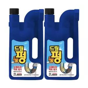 피죤 드릴펑 2L x 2개 배수구 세정제  배관청소