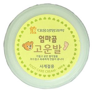 대웅생명과학 엄마곰 고운발 크림 용기형 100g 1개