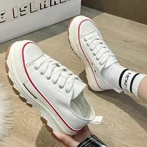 여자 데일리 캐주얼 나들이 데이트 신발 통굽 운동화-WC3ED24