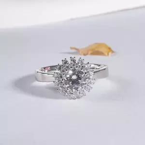 [샤밍주얼리]5부 다이아 반지 천연 우신 VVS1 프로포즈 메종 결혼 기념일 예물 생신 럭셔리 선물