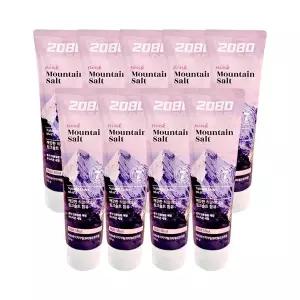 애경 2080 퓨어마운티 핑크 솔트 치약 마일드 민트향 120g 9개