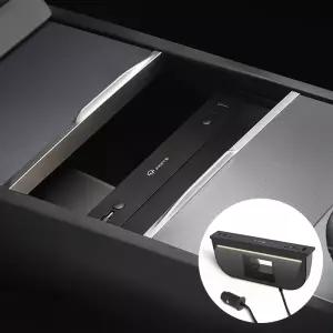 티파츠 테슬라 센터콘솔 멀티 허브 모델Y 주니퍼 모델3 하이랜드 60W GaN 초고속 다중 충전 LED