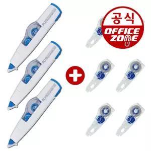 플러스 수정테이프 3개 리필 6개 세트 36패키지기획상품 WH-605 605R 화이트 지우개 수정용품