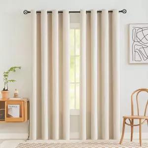 암막커튼 2장세트 베이지 사생활보호커튼