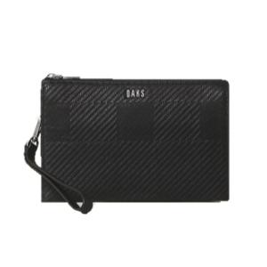 [AK플라자] [닥스핸드백] 그레이트 하우스체크 블랙 체크배색 그립백 DBBA4F305