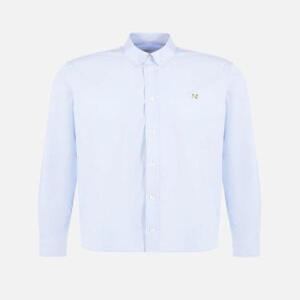 메종키츠네 긴팔 셔츠 HM00435WC0025LBP410 BLUE DOM